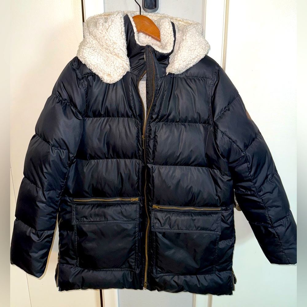 Eddie Bauer Black Puffer Jacket with Hood